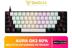 Gamdias AURA GK2 Gaming Keyboard White & Black